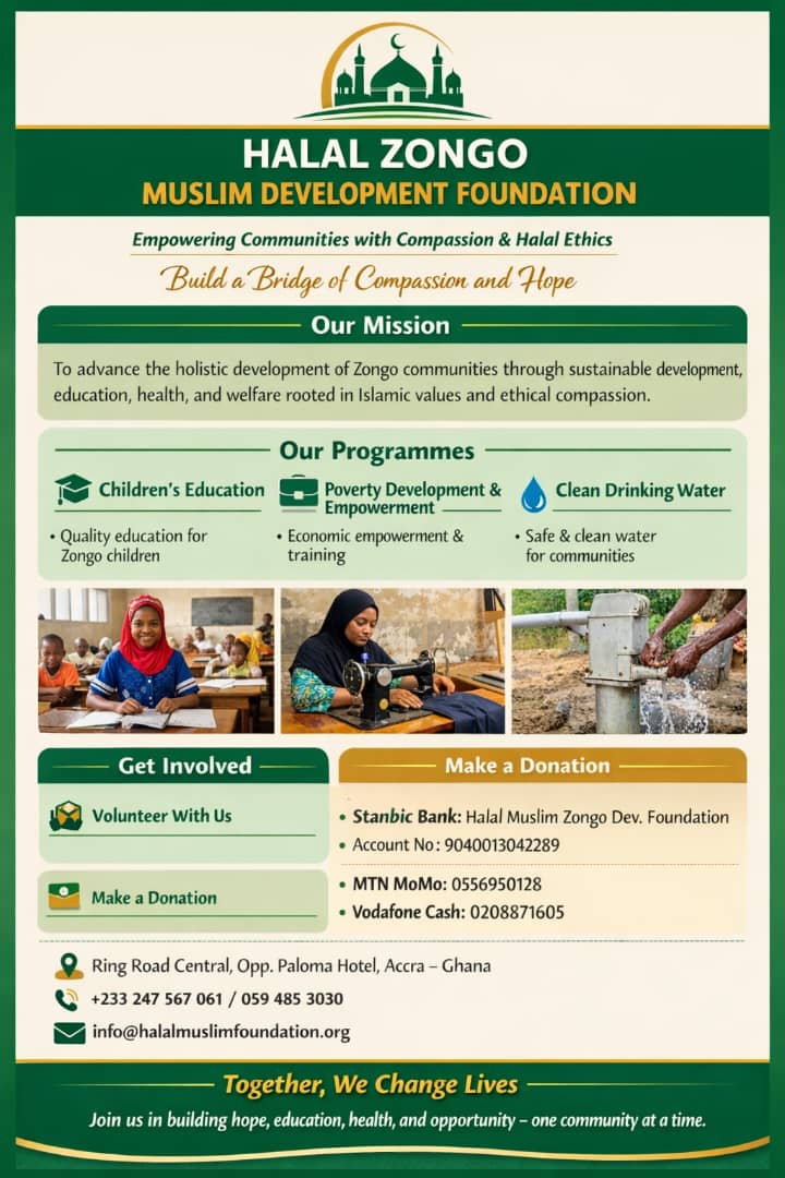 Halal Zongo Muslim Development Foundation Flyer